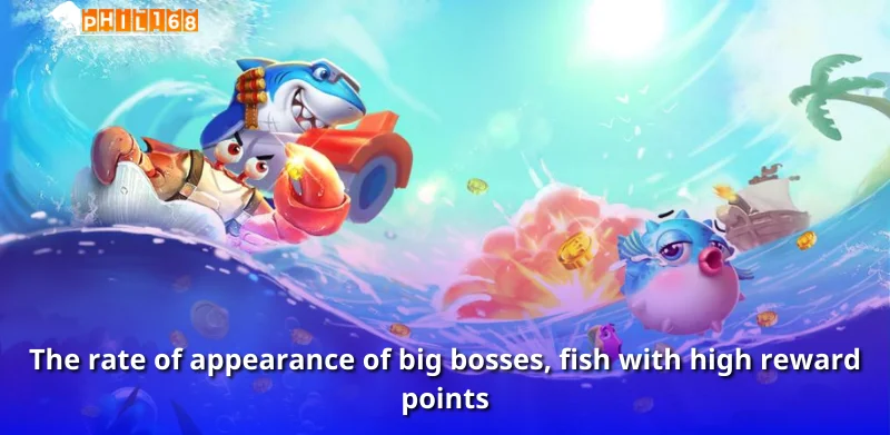 The rate of appearance of big bosses, fish with high reward points